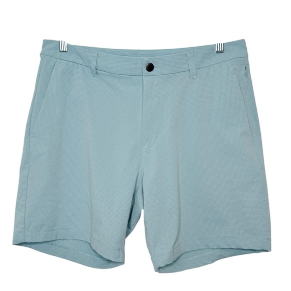 Lululemon Men’s Commission Classic-Fit Short 7" Ventlight Breeze Blue 34 Waist - Picture 4 of 7